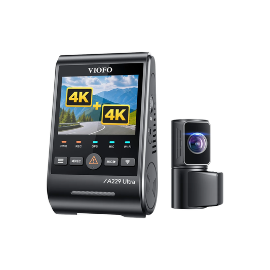 Dual 4K Dash Camera 512GB GPS and Wi-Fi Enabled