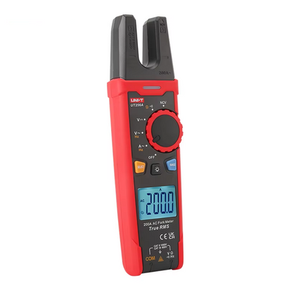 Fork Clamp Meter True RMS AC Ammeter Frequency Tester
