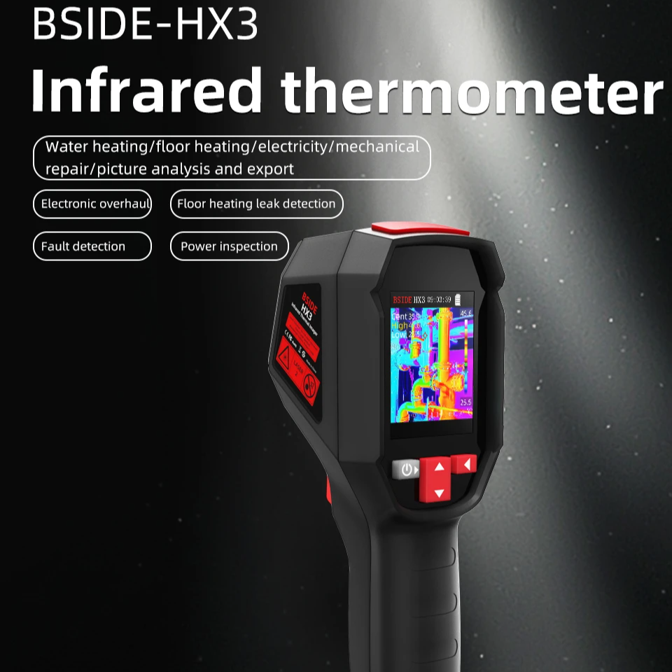 Smart Handheld Thermal Imager with Rechargeable Battery and Clear Display