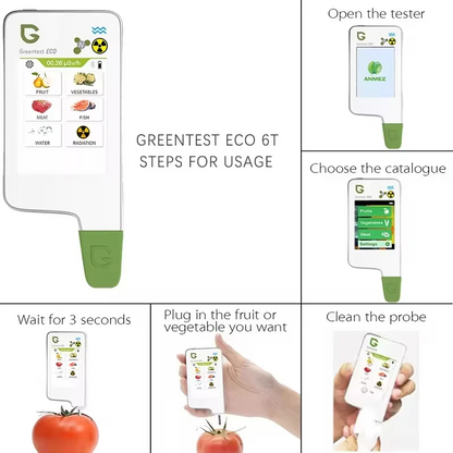 Eco Food Safety Analyzer with 6 Detection Modes and Display