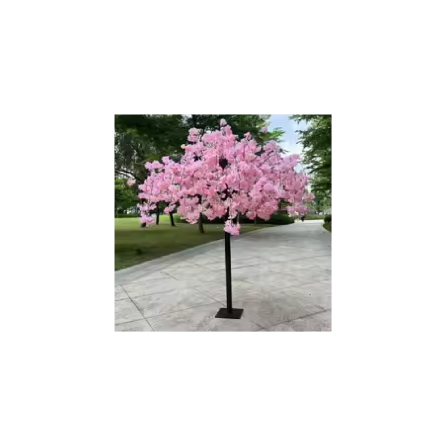 Dark Pink Sakura Artificial Flower Tree Indoor Outdoor
