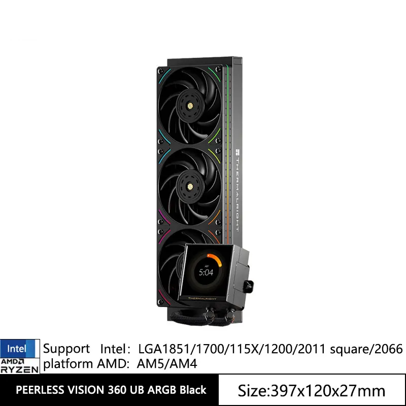 Thermalright PEERLESS VISION UB360 Black ARGB CPU Water Cooler