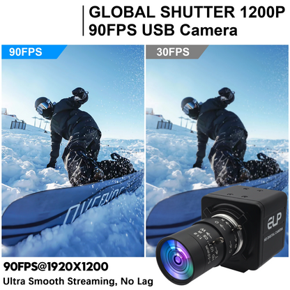 1080P 90fps Global Shutter USB Camera Motion Capture