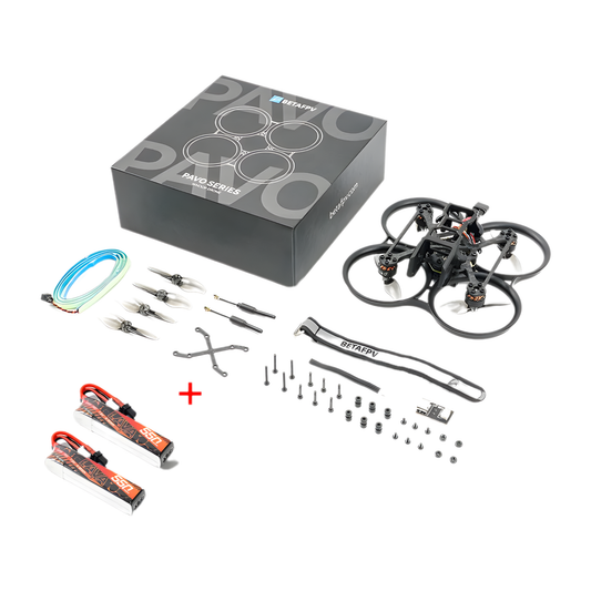 Brushless FPV Whoop Quadcopter with 2 Battery TBS Setup