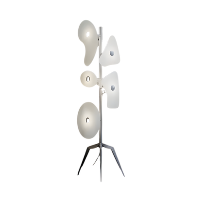 White Floor Lamp H170cm Warm LED Lighting