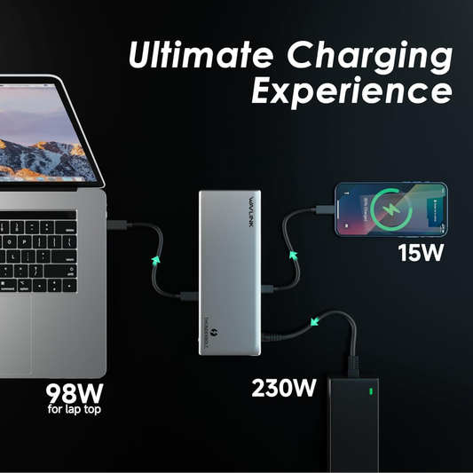 Dual 4K Thunderbolt 4 Dock for Laptops with 98W Charging