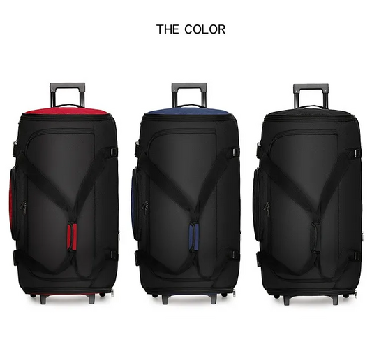 Large Travel Duffel Holds 9–10kg  Black Blue