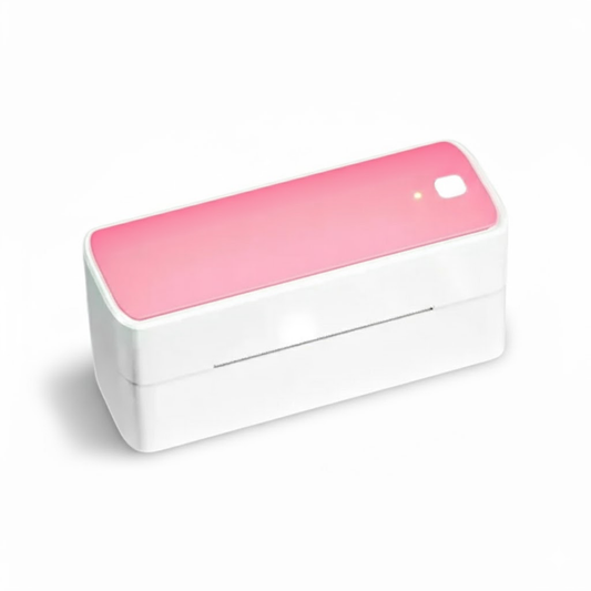 Portable Pink Bluetooth Label Printer 4x6 for Small Business