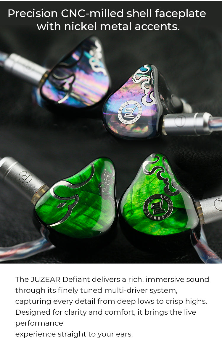 HiFi Green-Bronze Earphones with 3.5/4.4mm Connector