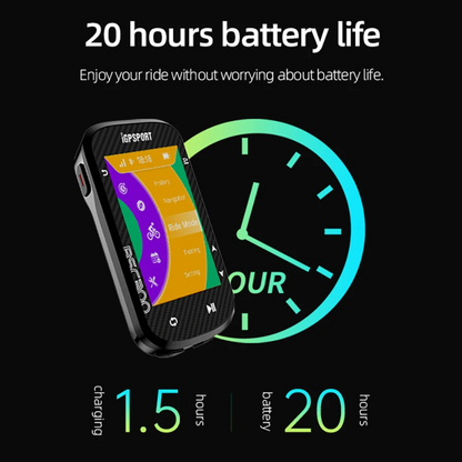 Wireless Cycling Computer with Heart Rate and Sensors