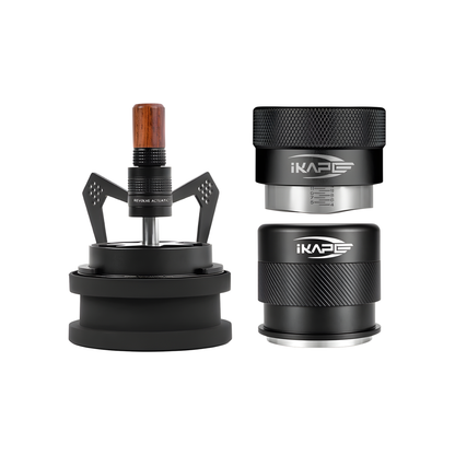 Black 58.5mm Espresso Tamper Tool Kit 3 Piece
