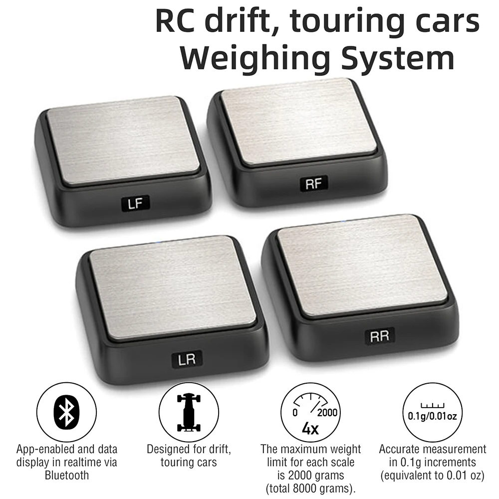 RC Car Corner Weight Scale Balancing Setup Kit