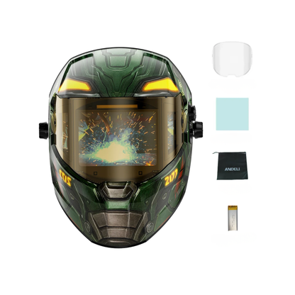 True Color Auto-Darkening Welding Helmet Side View