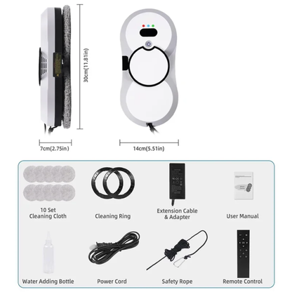 Smart Robot Window Cleaner with UPS System