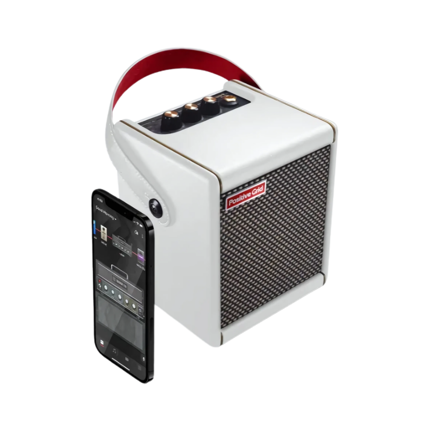 Spark Mini Smart Guitar Amp with Bluetooth Speaker White