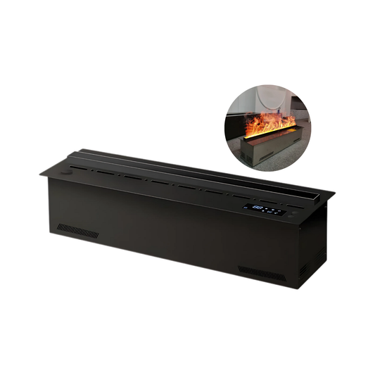 800mm 3D Atomizing Fireplace with Multi-Color Flames