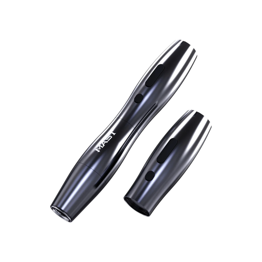Cordless 2.5mm Stroke Tattoo Pen Dual Battery Black