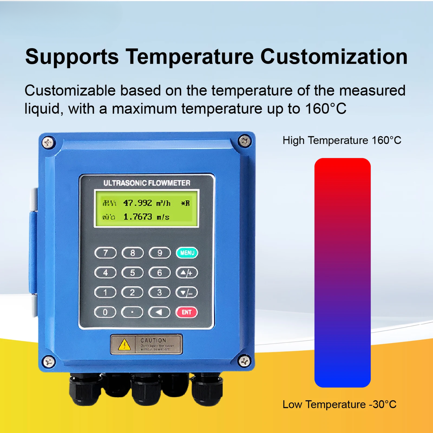 Clamp-On Ultrasonic Flow Meter S-Probe DN25–DN100