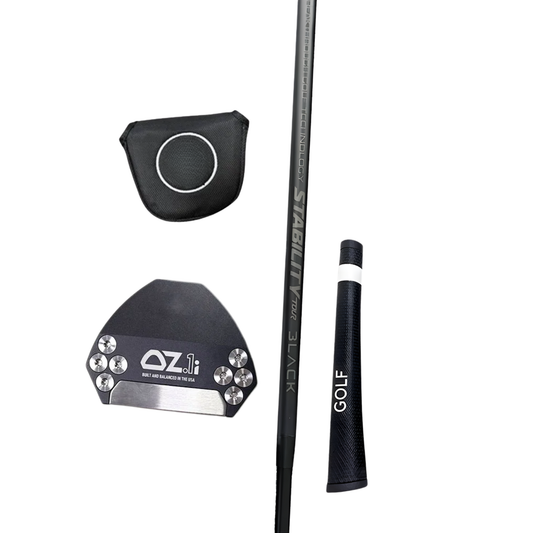 Black 34-Inch Zero Torque Golf Putter with Stability Shaft