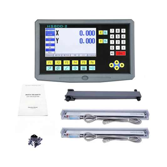 LCD DRO System with 0.005mm Linear Scale for Workshop Use