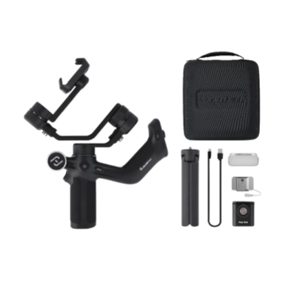 3 Axis Smartphone Gimbal with AI Tracking and Fill Light