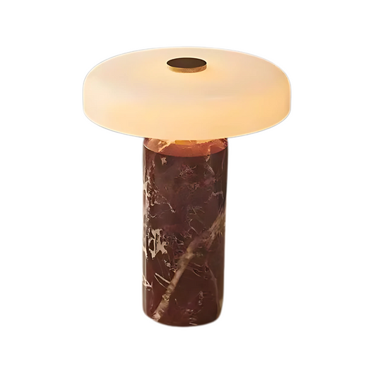 Red Portable LED Table Lamp with Touch Control